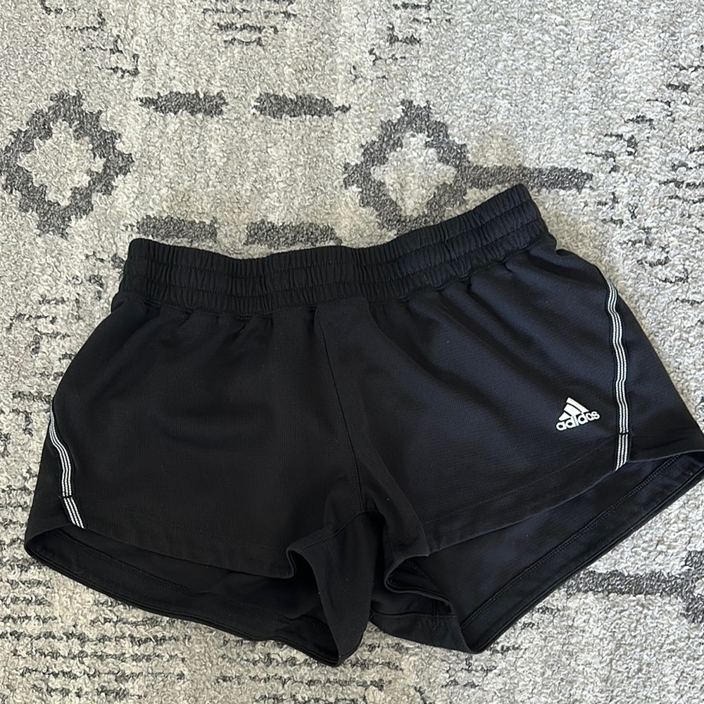 Adidas Black Athletic Shorts Lightweight Breathable Design